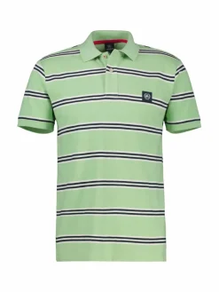 LERROS Poloshirts<Herren Poloshirt mint gestreift