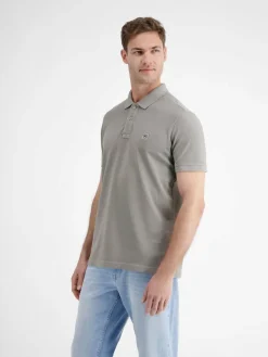 LERROS Poloshirts<Herren Poloshirt grau uni