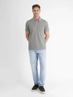 LERROS Poloshirts<Herren Poloshirt grau uni