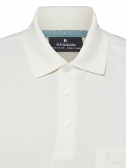 Ragman Poloshirts<Herren Poloshirt ecru uni