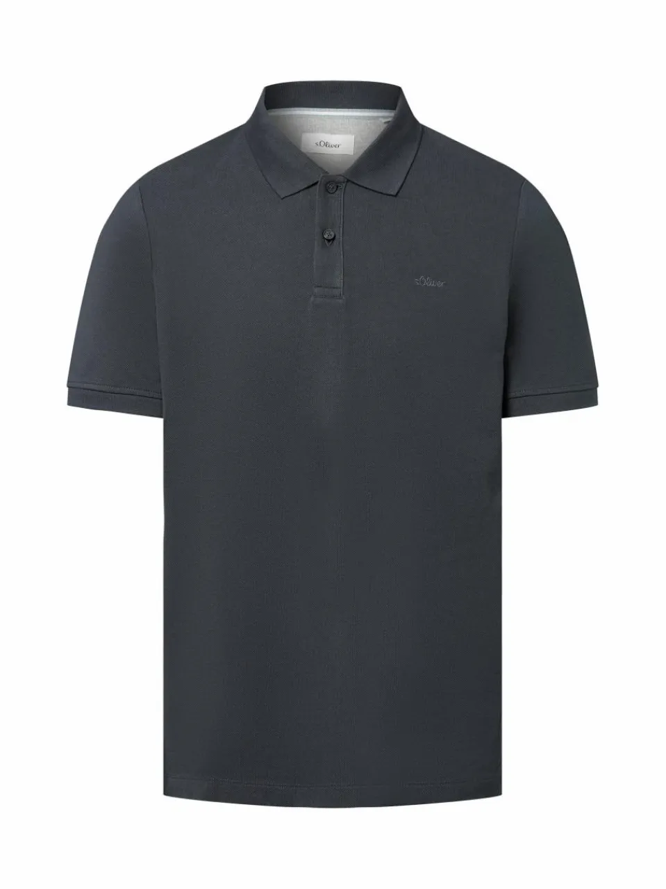 s.Oliver Poloshirts<Herren Poloshirt anthrazit uni