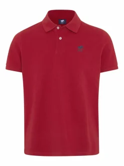 Polo Sylt Poloshirts<Herren Poloshirt bordeaux rot uni