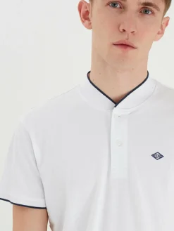 BLEND Poloshirts<Herren Poloshirt weiß uni