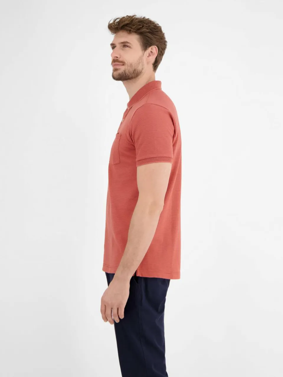 LERROS Poloshirts<Herren Poloshirt rot uni
