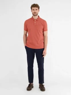 LERROS Poloshirts<Herren Poloshirt rot uni