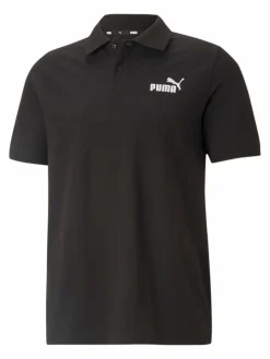 Puma Poloshirts<Herren Poloshirt schwarz uni