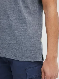 BLEND Poloshirts<Herren Poloshirt blau gemustert