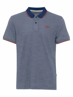 BLEND Poloshirts<Herren Poloshirt blau gemustert