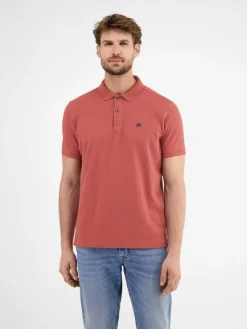 LERROS Poloshirts<Herren Poloshirt rot uni