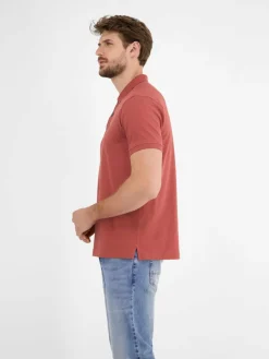 LERROS Poloshirts<Herren Poloshirt rot uni