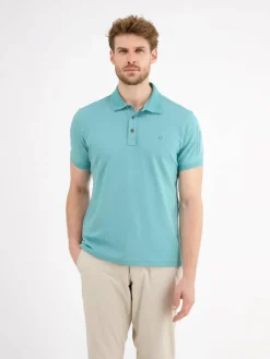 LERROS Poloshirts<Herren Poloshirt aqua uni