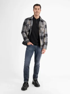 LERROS Poloshirts<Herren Poloshirt schwarz uni