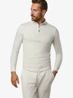 Profuomo Pullover & Strickjacken|Shirts<Herren Poloshirt beige uni