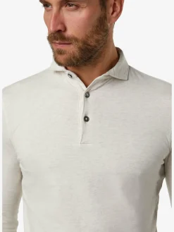 Profuomo Pullover & Strickjacken|Shirts<Herren Poloshirt beige uni