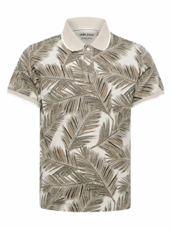 BLEND Poloshirts<Herren Poloshirt beige gemustert