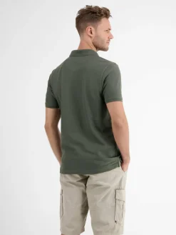 LERROS Poloshirts<Herren Poloshirt oliv uni