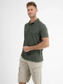LERROS Poloshirts<Herren Poloshirt oliv uni