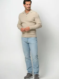 Profuomo Poloshirts<Herren Poloshirt beige uni