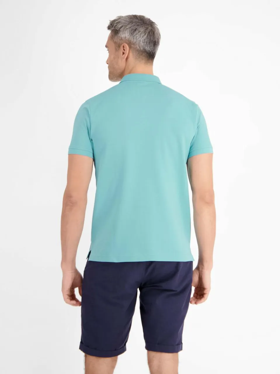 LERROS Poloshirts<Herren Poloshirt aqua uni