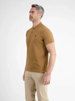 LERROS Poloshirts<Herren Poloshirt kastanie uni