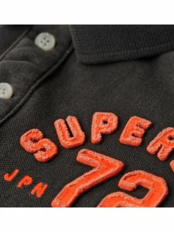 Superdry Poloshirts<Herren Poloshirt schwarz bedruckt