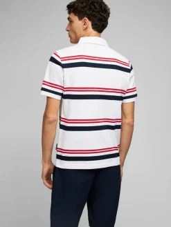 Daniel Hechter Poloshirts<Herren Poloshirt weiß gestreift