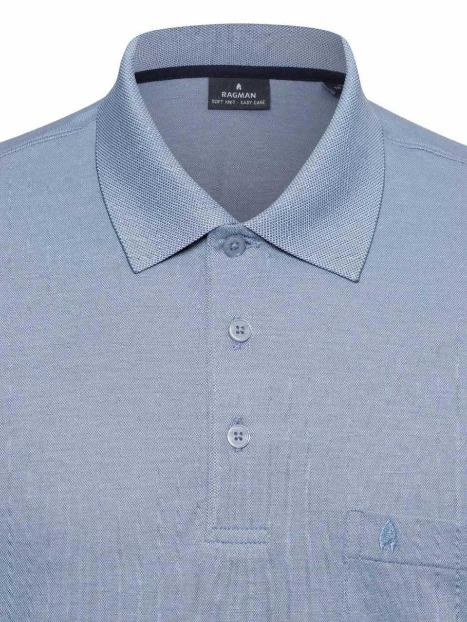 Ragman Poloshirts<Herren Poloshirt hellgrau uni