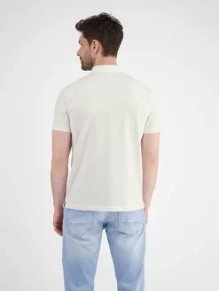 LERROS Poloshirts<Herren Poloshirt weiß uni