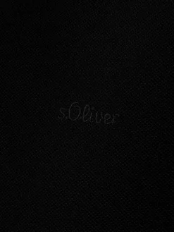 s.Oliver Poloshirts<Herren Poloshirt schwarz uni