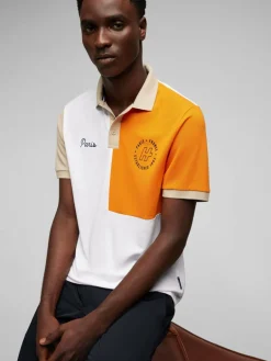 Daniel Hechter Poloshirts<Herren Poloshirt orange gemustert