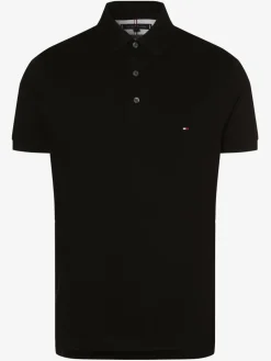 Tommy Hilfiger Poloshirts<Herren Poloshirt schwarz uni