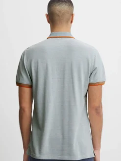 BLEND Poloshirts<Herren Poloshirt blau gemustert