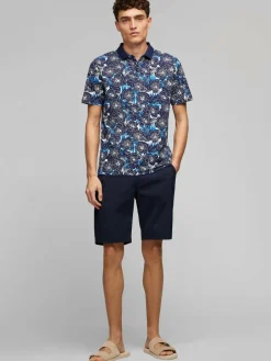 Daniel Hechter Poloshirts<Herren Poloshirt blau gemustert