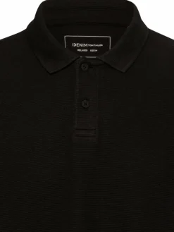 Tom Tailor Denim Poloshirts<Herren Poloshirt schwarz uni