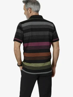 BABISTA Poloshirts<Herren Poloshirt - ADRILO schwarz gestreift