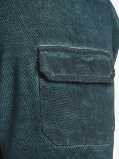 Jan Vanderstorm Poloshirts<Herren Poloshirt - ALSING petrol bedruckt