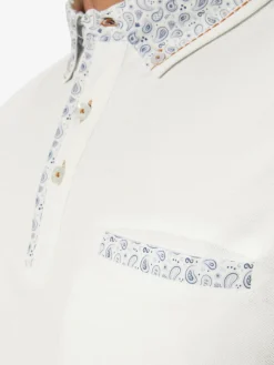 BABISTA Poloshirts<Herren Poloshirt - ANLOR weiß gemustert