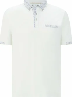 BABISTA Poloshirts<Herren Poloshirt - ANLOR weiß gemustert