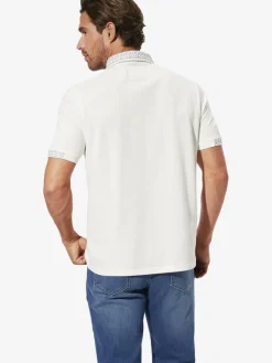 BABISTA Poloshirts<Herren Poloshirt - ANLOR weiß gemustert