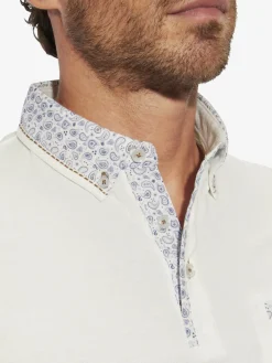 BABISTA Poloshirts<Herren Poloshirt - ANLOR weiß gemustert