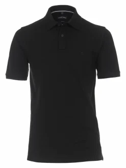 CASAMODA Poloshirts<Herren Poloshirt - Basic schwarz uni