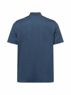 Ragman Poloshirts<Herren Poloshirt - Bügelleicht indigo marine gemustert