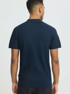 BLEND Poloshirts<Herren Poloshirt - BHALK blau uni