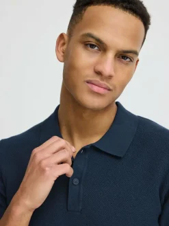 BLEND Poloshirts<Herren Poloshirt - BHALK blau uni