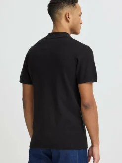 BLEND Poloshirts<Herren Poloshirt - BHALK schwarz uni