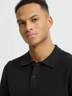 BLEND Poloshirts<Herren Poloshirt - BHALK schwarz uni