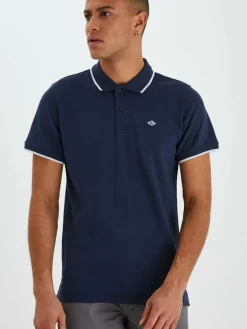 BLEND Poloshirts<Herren Poloshirt - BHAlsek blau uni