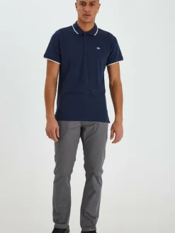 BLEND Poloshirts<Herren Poloshirt - BHAlsek blau uni