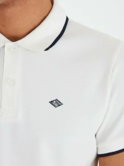 BLEND Poloshirts<Herren Poloshirt - BHAlsek weiß uni