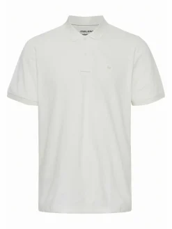 BLEND Poloshirts<Herren Poloshirt - BHBShirt weiß uni